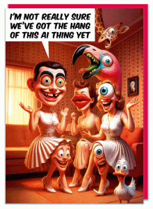 Поздравителна картичка - Това ИИ нещо!